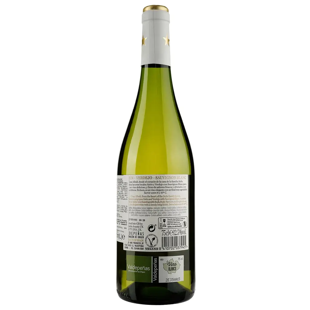 Casa Albali Verdejo Sauvignon DO Valdepenas, 12,5%, 0,75 л (652091) - фото 2