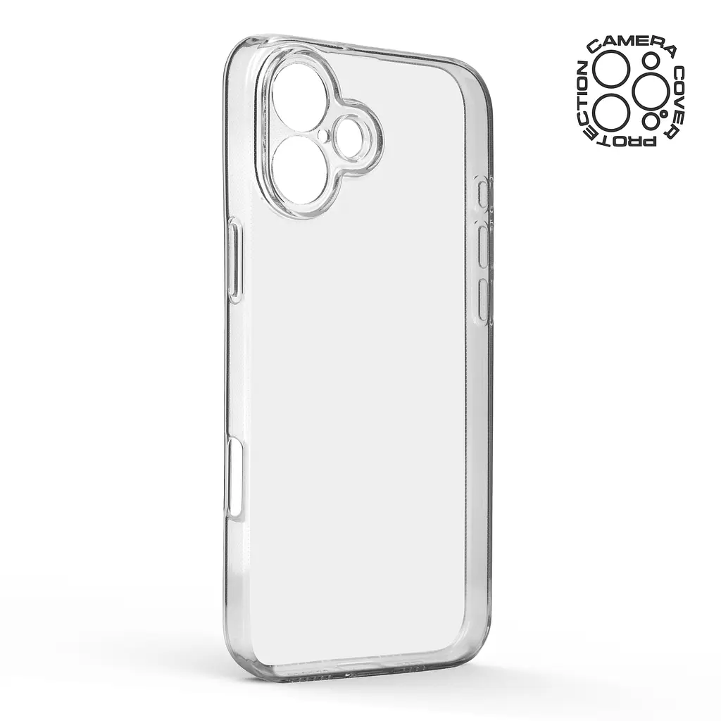Прозрачный чехол для Apple iPhone 16 Plus с защитой камеры, тонкий, силиконовый, бесцветный, ударопрочный, противоударный бампер с закрытой камерой, ArmorStandart (ARM78487) - фото 2