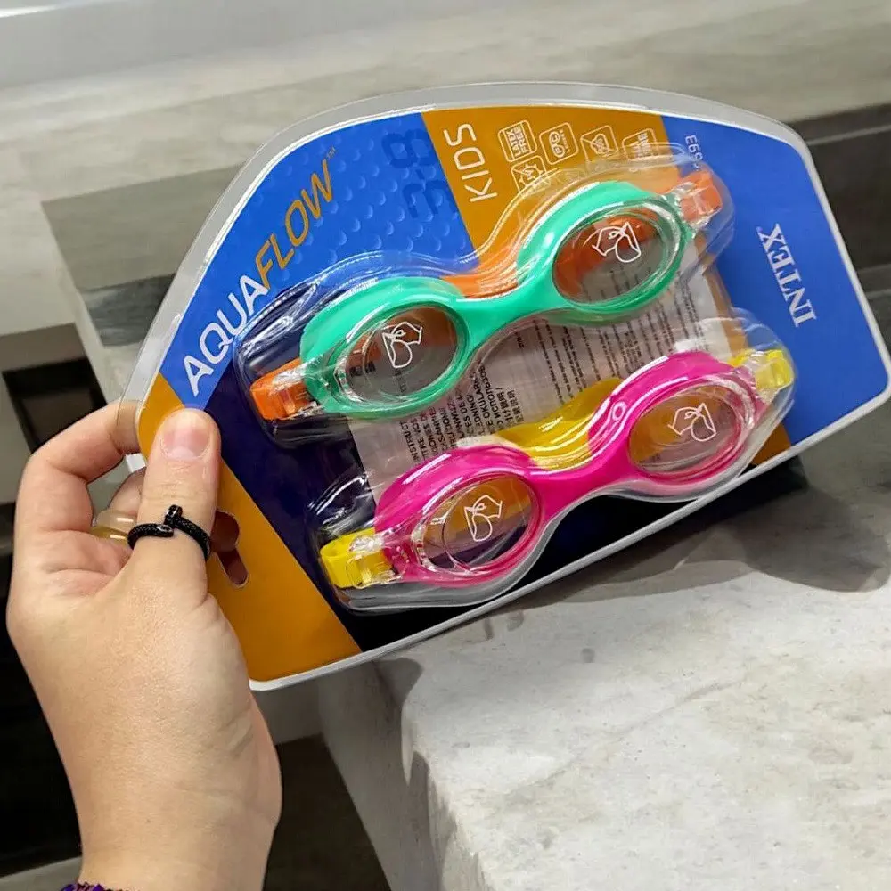Окуляри для плавання дитячі Intex 55693 Aqua Flow Kids, 2 пари в пакованні, регульована гумка, від 3 до 8 років - фото 5