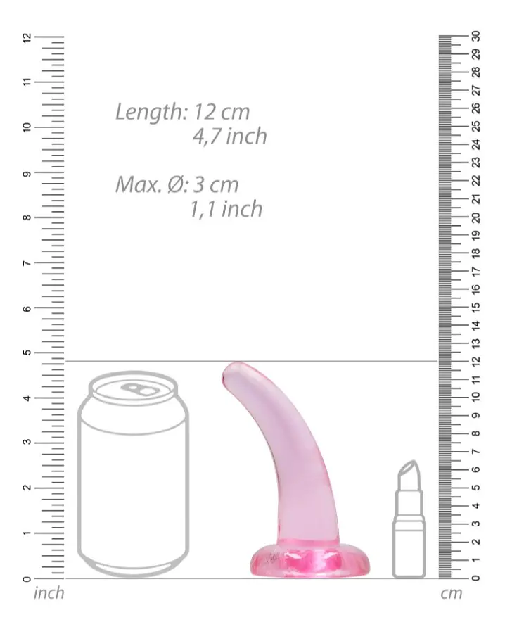 Фалоімітатор - Realrock Dildo 4,5" Pink - фото 5