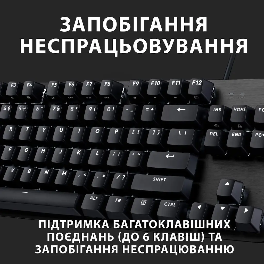 Клавіатура Logitech G413 TKL SE Black (920-010446) - фото 5