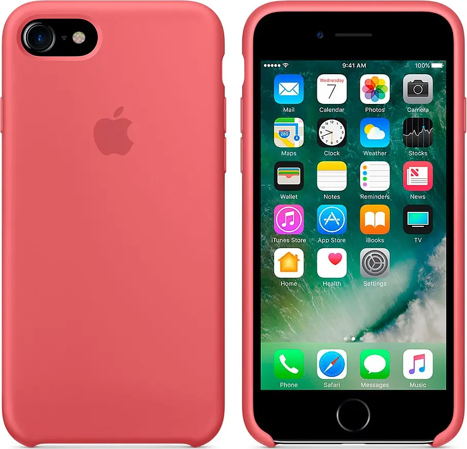 Чохол Apple Silicone Case iPhone 8/7 camellia (OEM) - фото 3