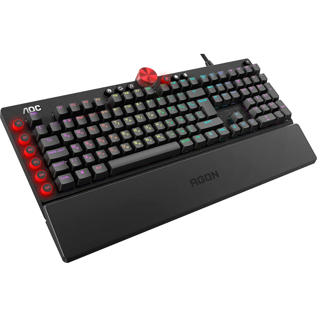 Клавиатура AOC AGK700 Gaming RGB [AGK700DR2R] [105583] - фото 2