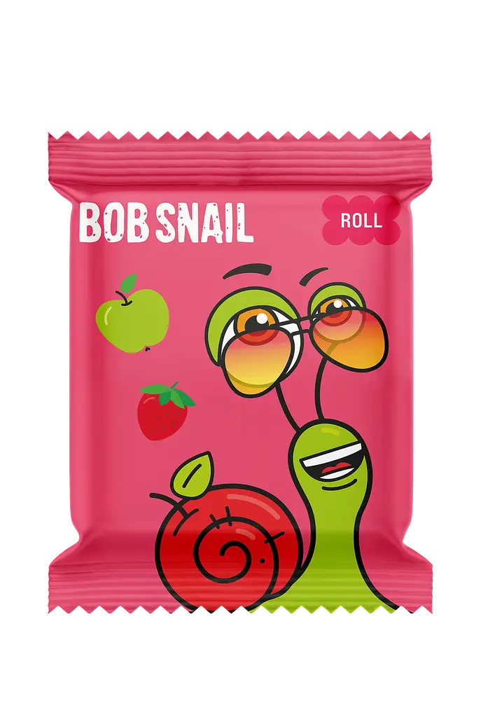 Набір фруктових ролів Bob Snail Яблуко-Полуниця (10 г х 30 шт.) - фото 2