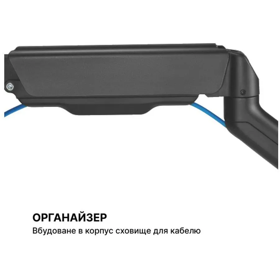 Кронштейн настільний для двох моніторів 17-32 дюйми OfficePro OPMA-412 Black - фото 7
