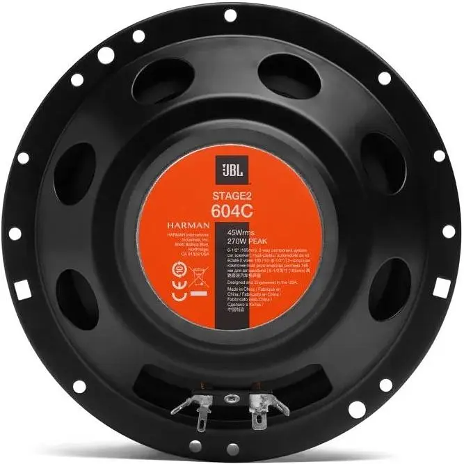 Автомобільна акустика JBL Stage2 604C 2-х смугова компонентна 16.5 см кругла 45 Вт - фото 5