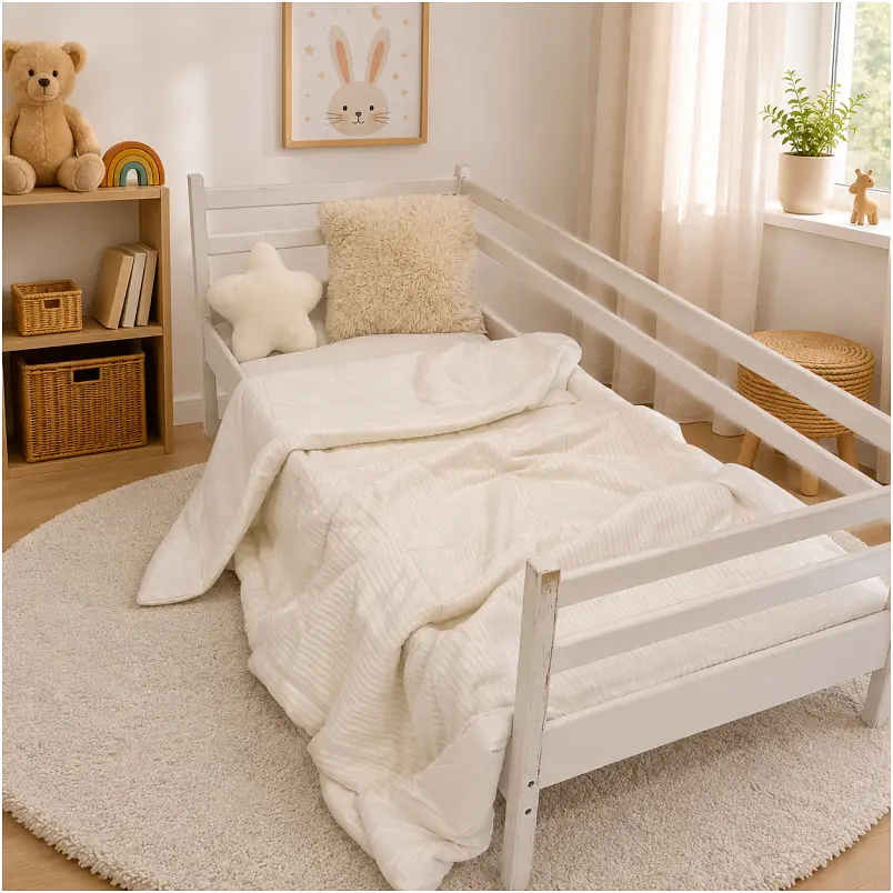 Плед дитячий MirSon Premium Pique White 110х140 см (2200013892533) - фото 7
