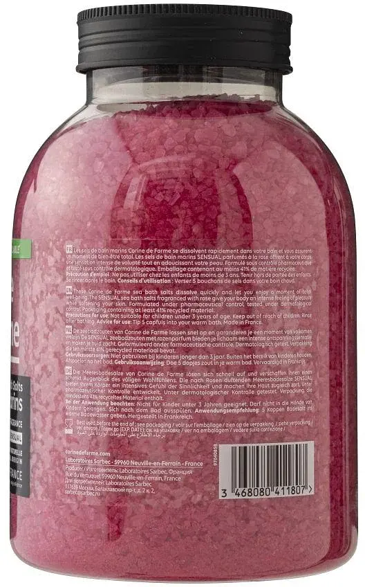 Сіль морська для ванни Corine de Farme Троянда 1.4 кг - фото 2
