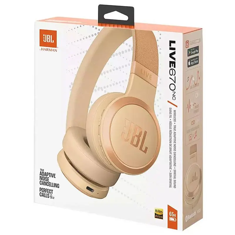 Bluetooth-гарнітура JBL Live 670NC Sandstone (JBLLIVE670NCSAT) - фото 7