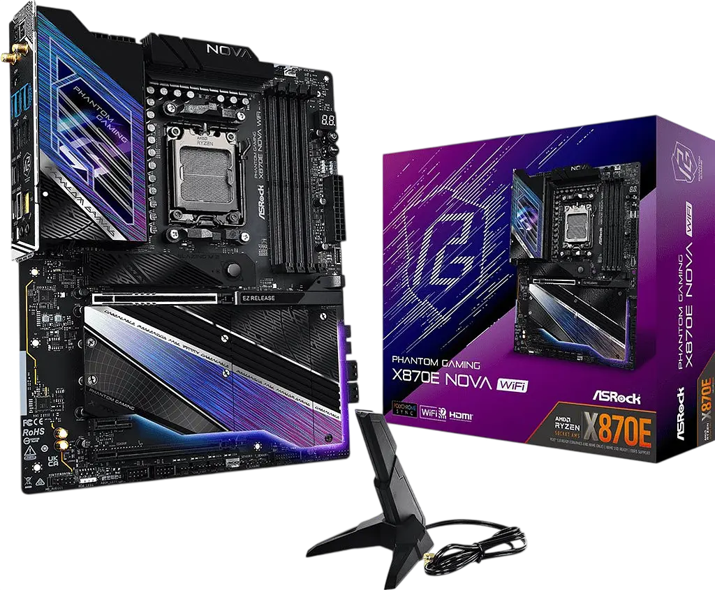 Материнська плата ASRock X870E Nova WiFi Socket AM5