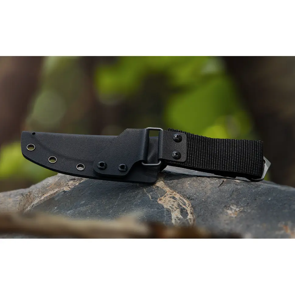 Ніж фіксований мисливський Ruike F186-MB, (11.8 см) D2 / Micarta чорний - фото 12