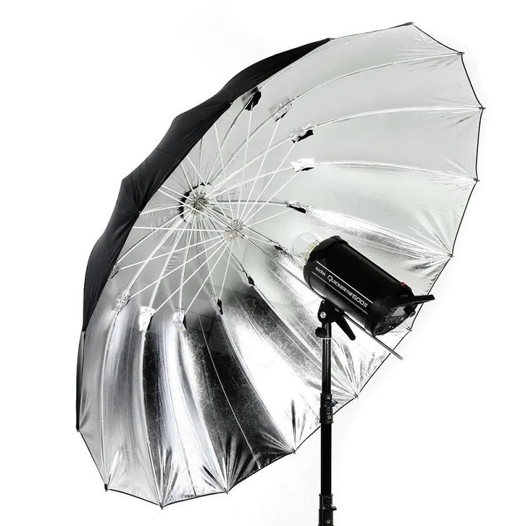 Фотопарасолька Visico AU160-B (150 см) Silver/Black параболічна - фото 2