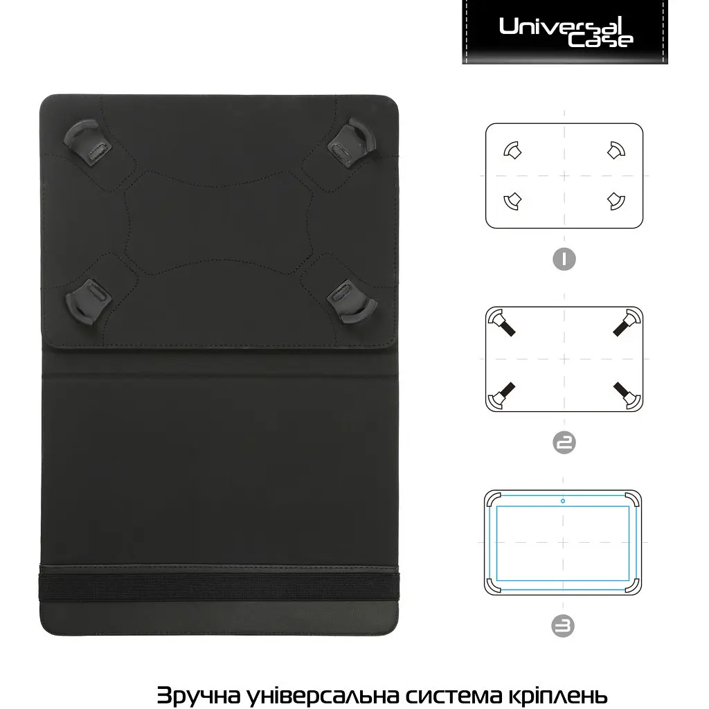 Чохол до планшета Armorstandart Silicone Hooks 10 Black (ARM59078) - фото 2