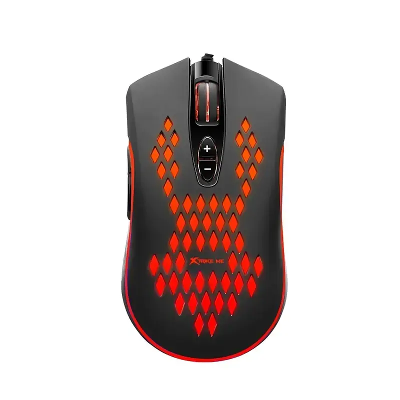 Ігрова мишка USB з RGB-підсвіткою, 6400 DPI, 7 клавіш XTRIKE ME Black GM-222 Havit - фото 2