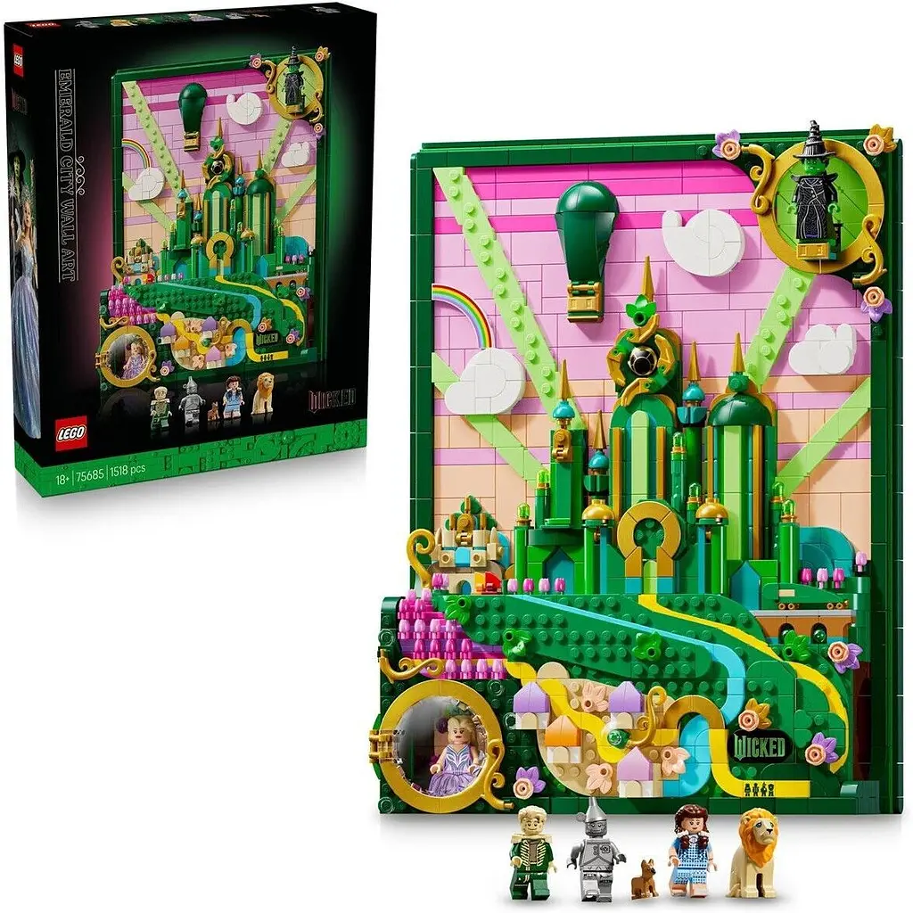 Конструктор LEGO Wicked Эмеральд-сити Настенный декор 1518 деталей (75685) - фото 2