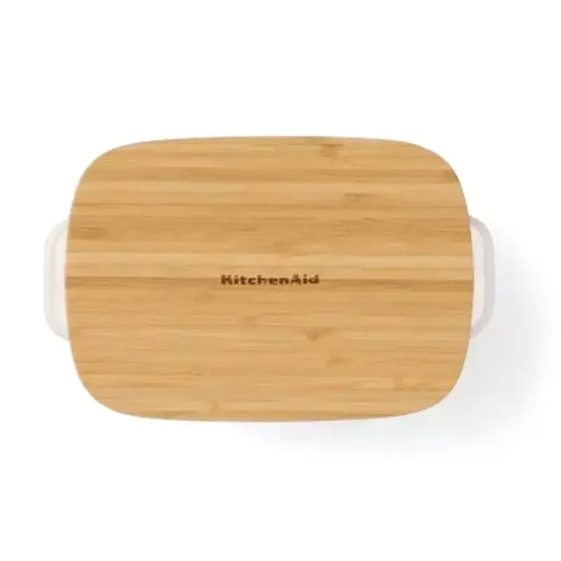 Форма для випікання KitchenAid з кришкою керамогранітна 0,9 л Кремова (CC006105-001) - фото 2