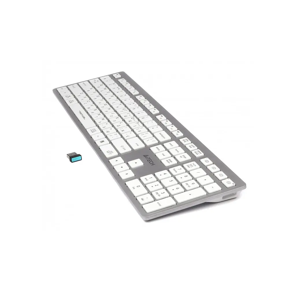 Клавиатура A4Tech FBX50C USB/Bluetooth White (FBX50C White) - фото 5
