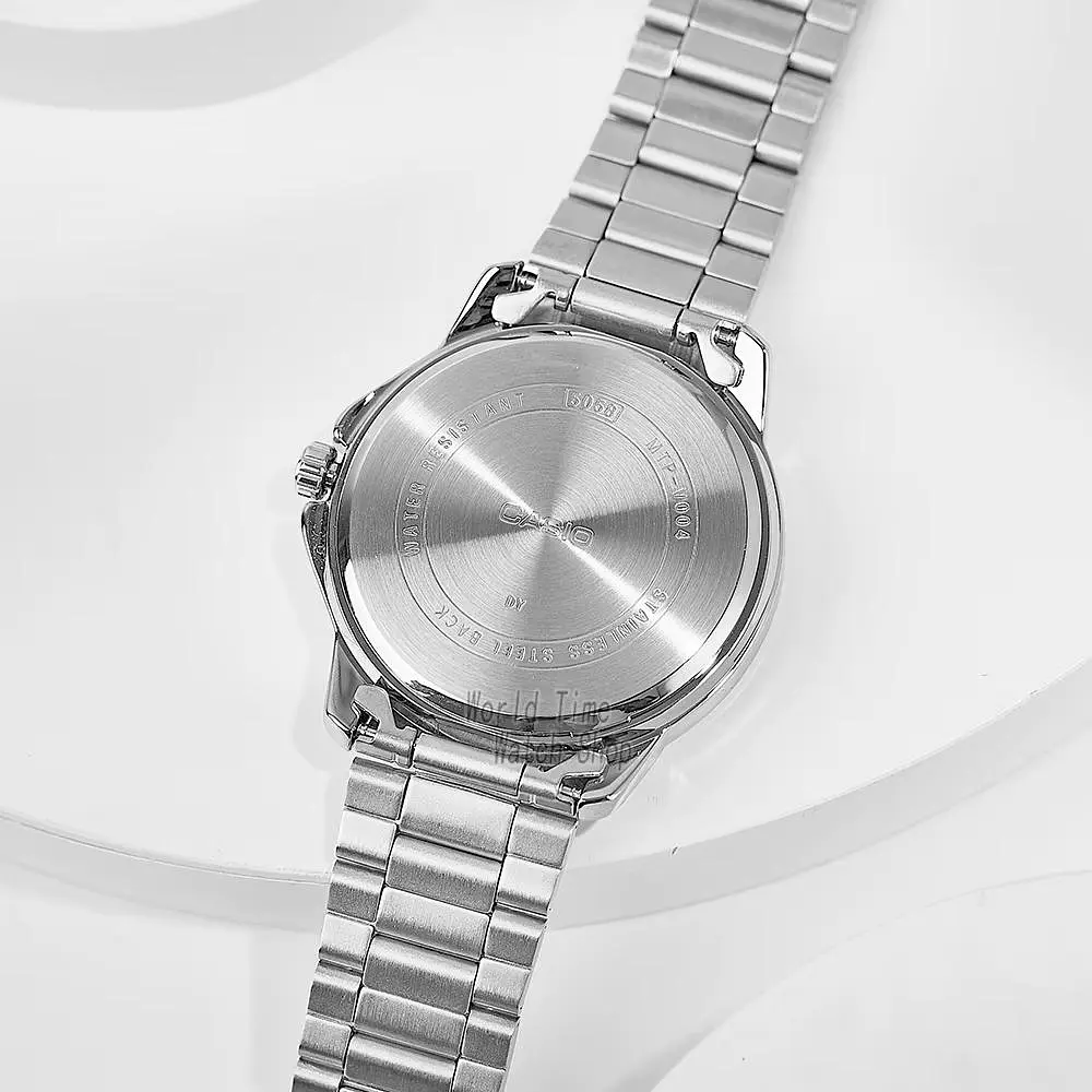 Чоловічий годинник Casio MTP-V004D-2B Сріблястий ( AT1141-0117 ) - фото 4