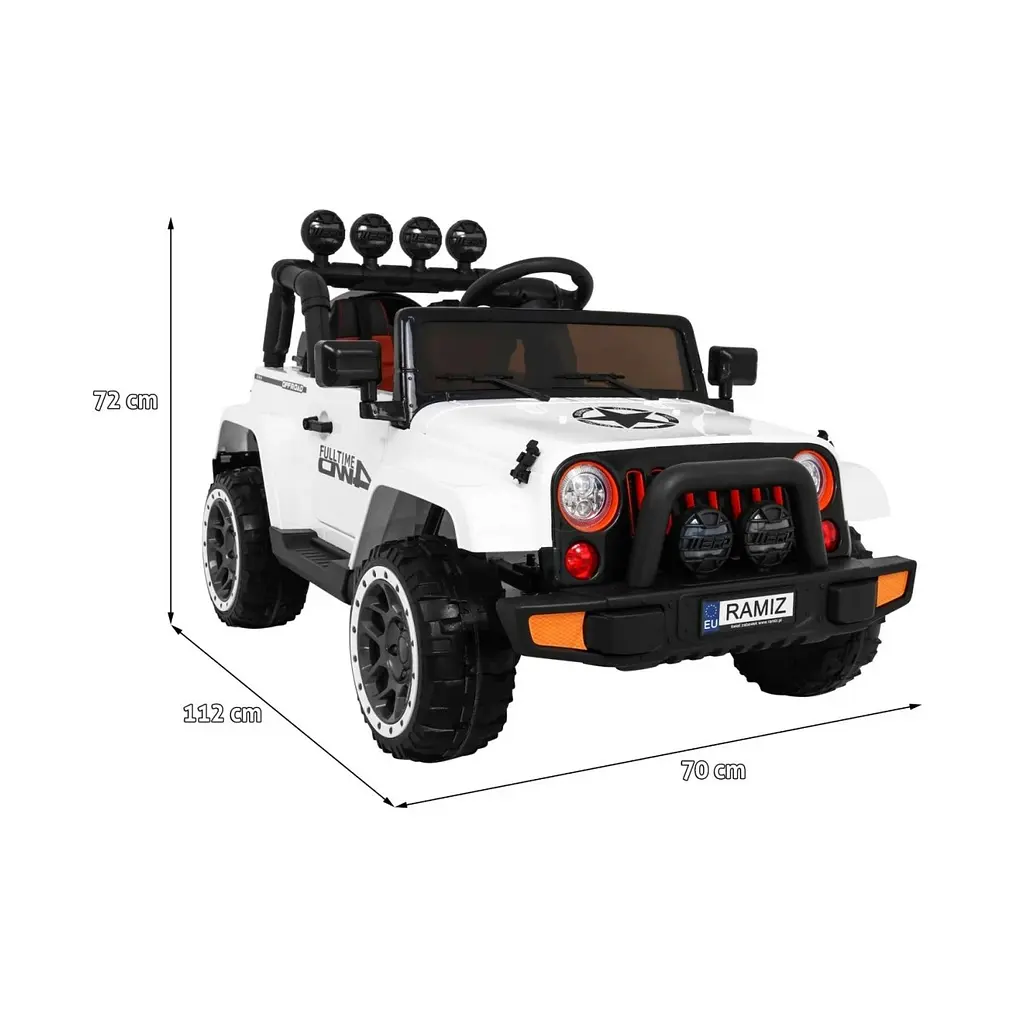 Електромобіль Ramiz Full Time 4WD Audio LED 12 В,червоний (PA.BRD-7588.CR) - фото 2
