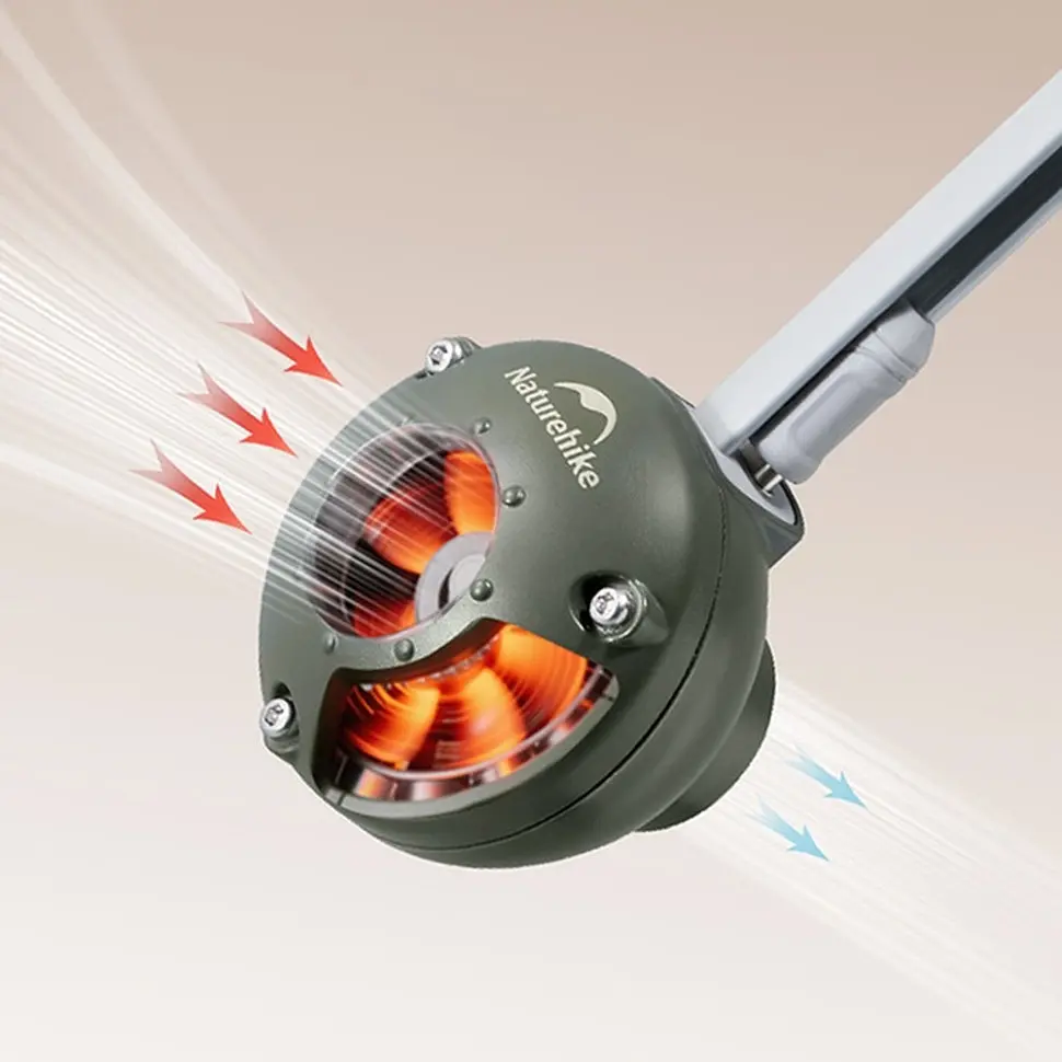 Насос повітряний ультралегкий Naturehike Wind-nano CNK2650ZM012, зелений - фото 2