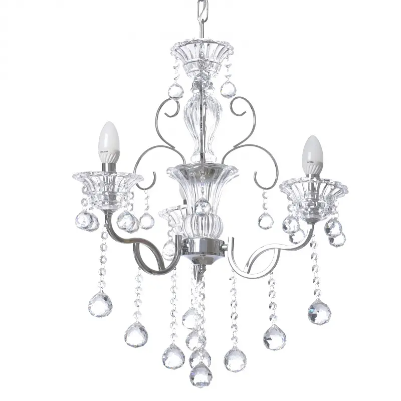 Люстра свеча Brille подвесная хрустальная E14 60W (BCL-656S/3) - фото 4