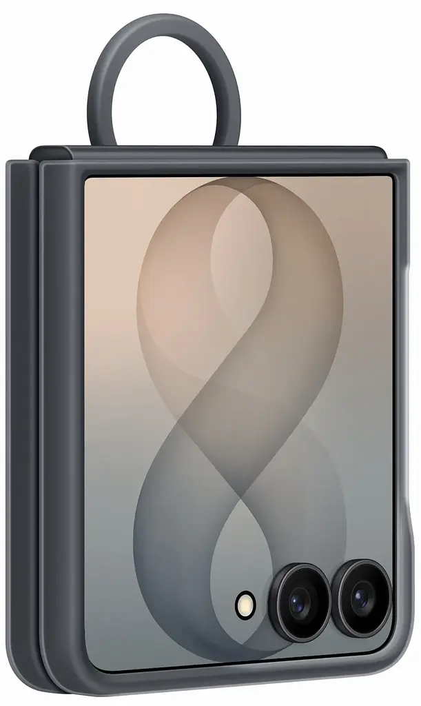 Чохол Samsung Flip 8 Silicone Ring Magnet Case EF-EF776CBEGUA Black (7292251) - фото 2