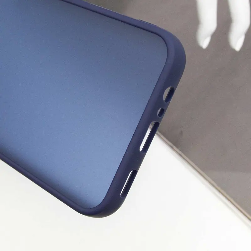 Чохол TPU+PC Lyon Frosted для Samsung Galaxy A24 4G Navy Blue - фото 6