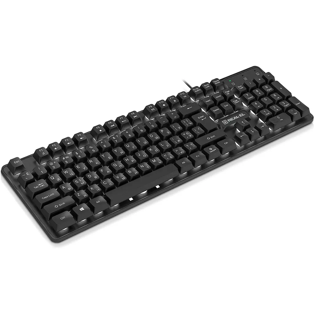 Клавіатура REAL-EL RK-7015 USB Black (EL123100049) - фото 4