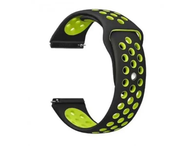 Ремінець BeCover Nike Style для Samsung Galaxy Watch/Active/Active 2/Watch 3/Gear S2 Classic/Gear Sport Black-Yellow (705697)