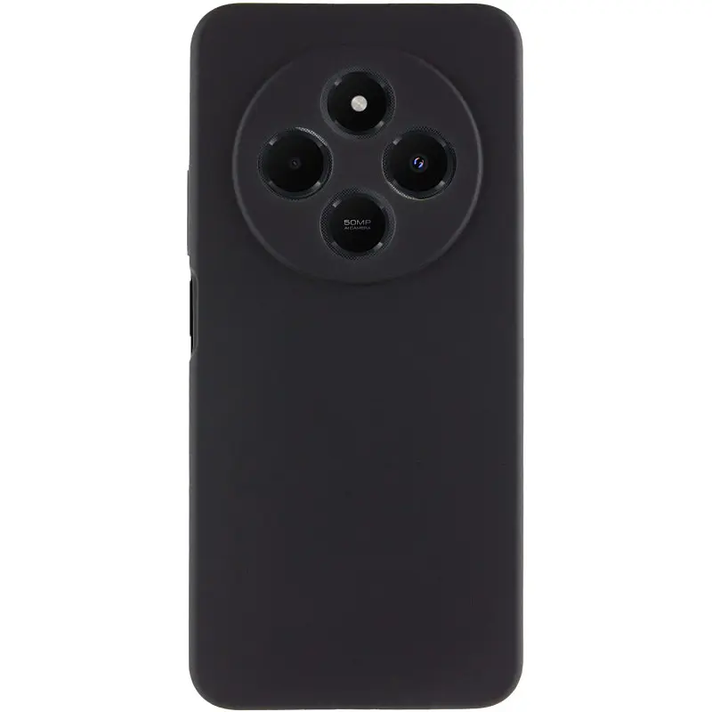 Чохол Silicone Cover Lakshmi Full Camera (AAA) для Xiaomi Redmi 14C / Poco C75 Чорний / Black - фото 3