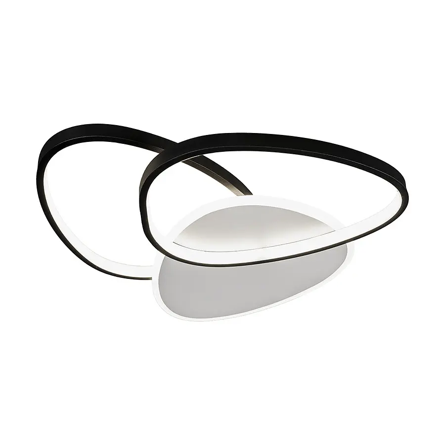 Люстра стельова LED Levistella 7871018, 50W, регульована температура світла, біло-чорний, сучасний стиль для дому - фото 4