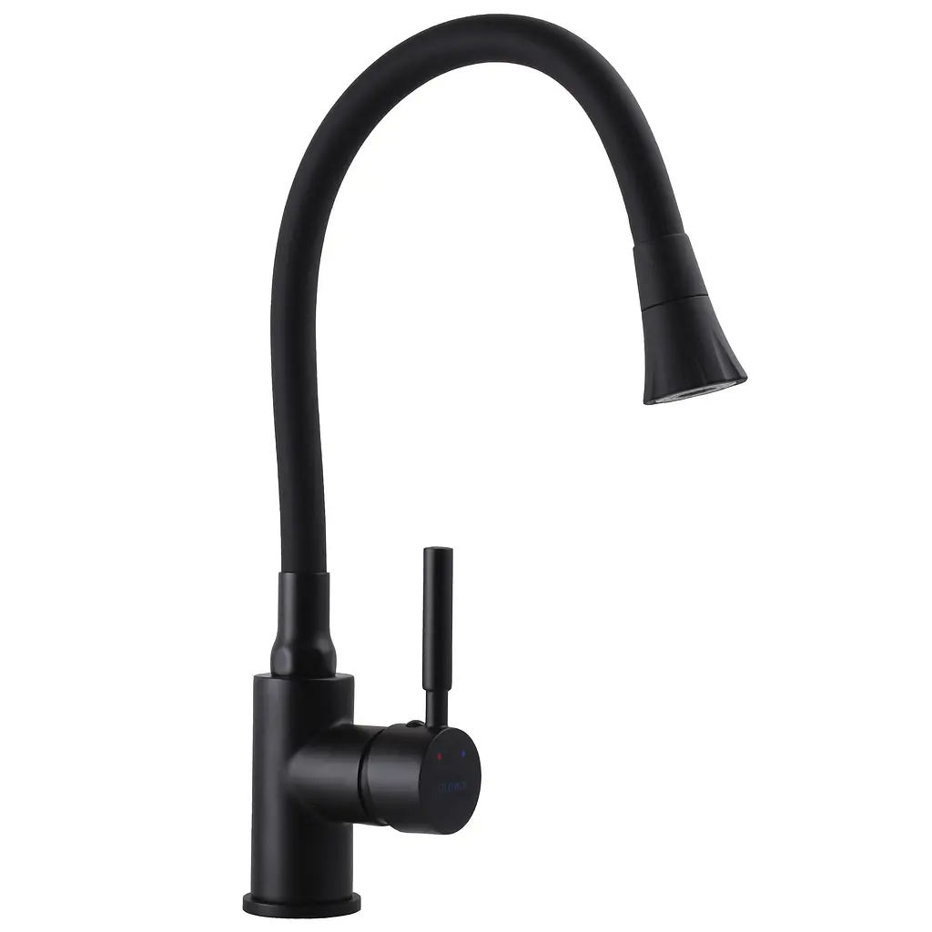 Змішувач для кухні Globus Lux Lazer GLLR-0203SA-BB-B01 Чорний матовий - фото 3