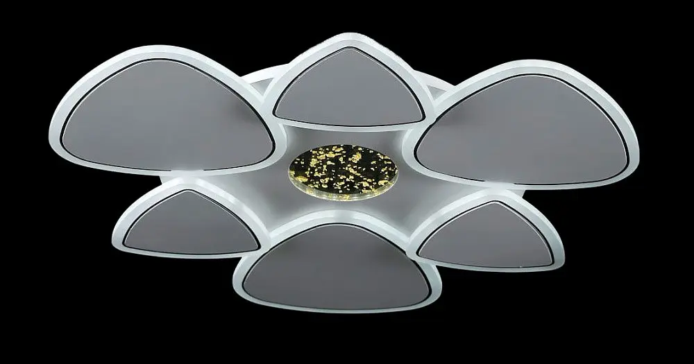 Люстра стельова LED Splendid Ray L2640/560/6+1, 112W, білий, сучасний стиль з пультом, димер - фото 2