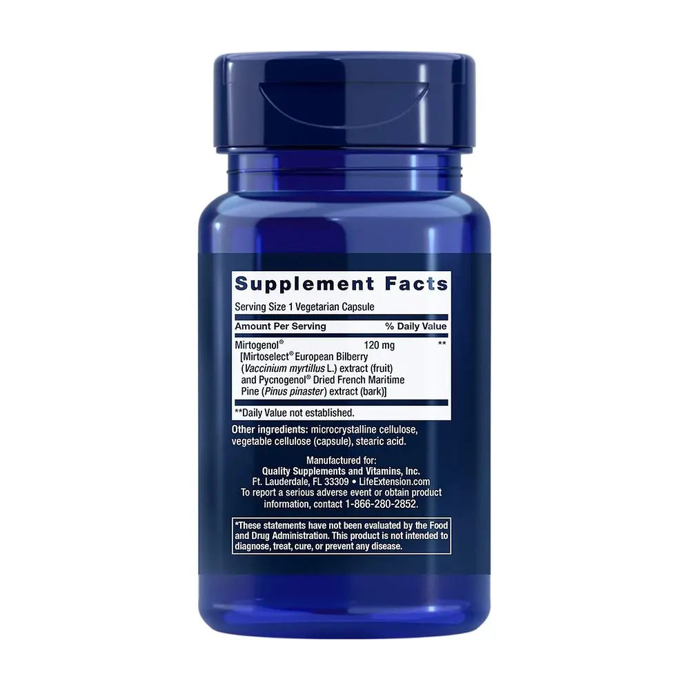 Пікногенол Life Extension Eye Pressure Support with Mirtogenol, 30 вегакапсул для захісту очей - фото 2