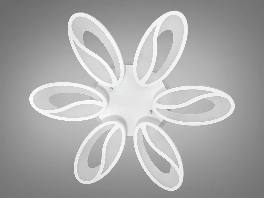 Потолочная LED люстра с пультом, диммером и подсветкой, 80W - фото 4