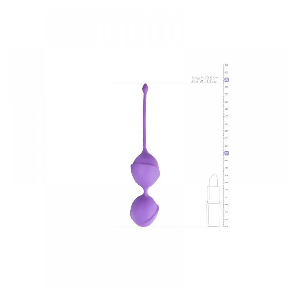 Вагінальні кульки EasyToys Jiggle Mouse 19.5 см фіолетові - фото 4