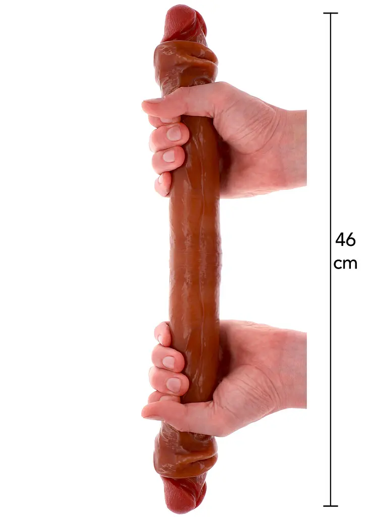 Фалоімітатор Get Real Foreskin D-Dong, 46 см (коричневий) - фото 3