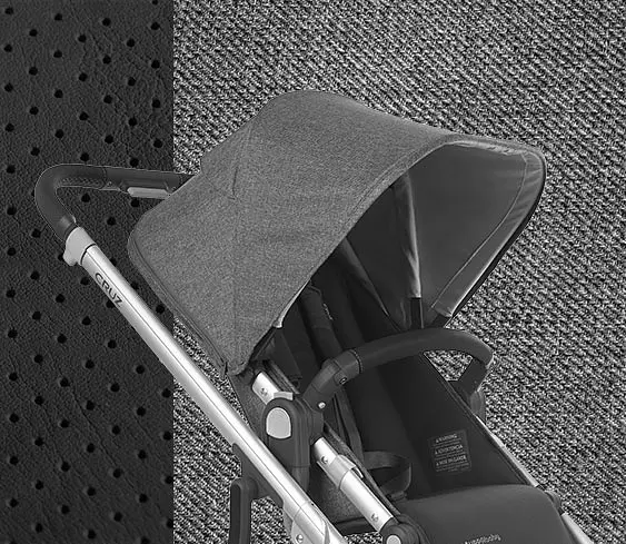 Универсальная коляска 2 в 1 UPPAbaby CRUZ 2, JORDAN (графитово-серый меланж/серебристая рама/черная кожа) - фото 11