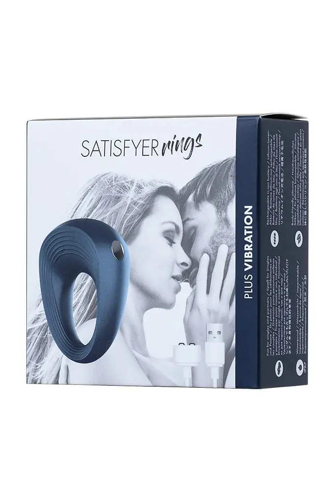 Эрекционное кольцо Satisfyer Rings 2 5.5 см синий - фото 5