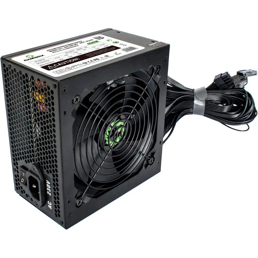 Блок живлення Gamemax GM-400-80+APFC Black - фото 3
