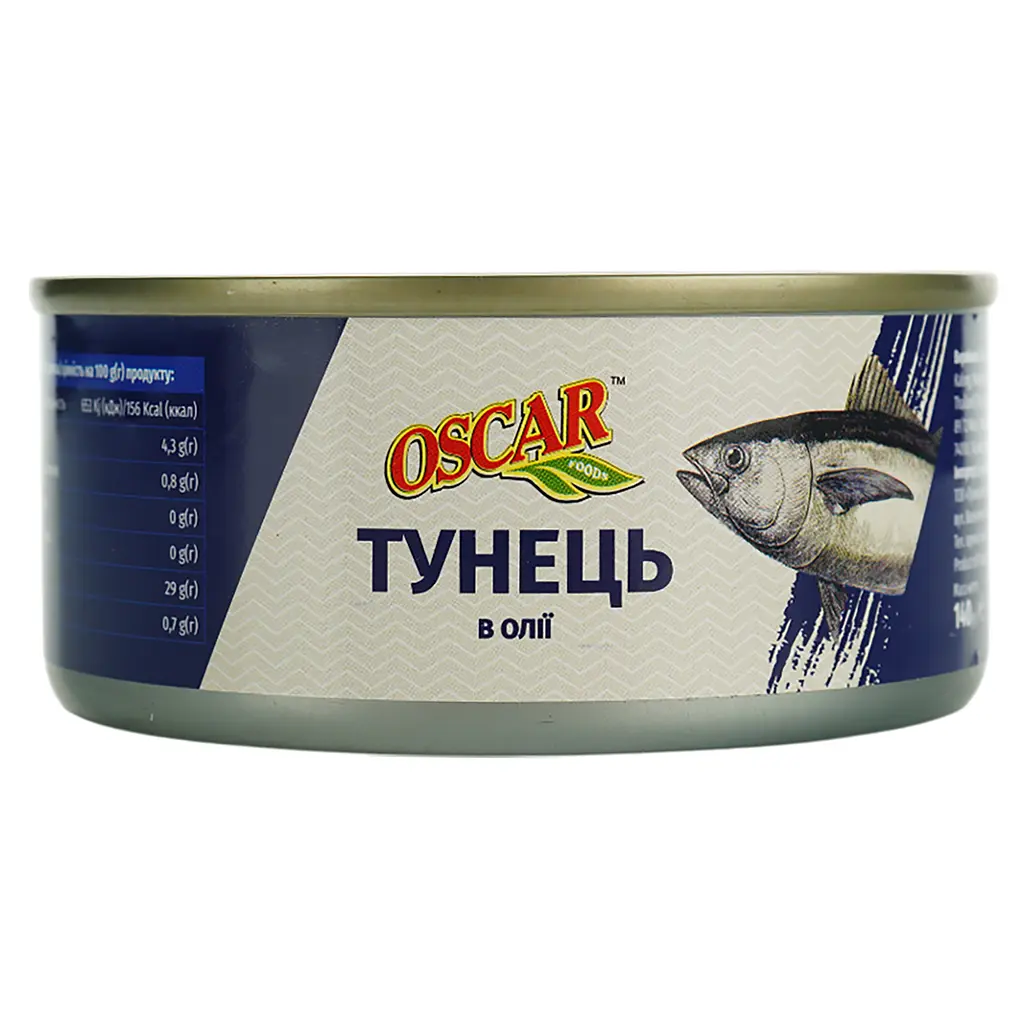 Тунець Oscar в олії 140 г - фото 1