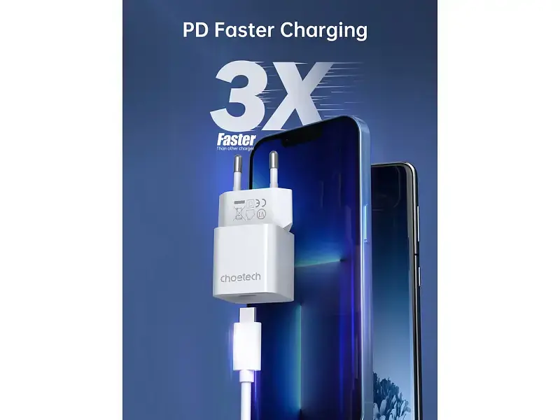 Мережевий зарядний пристрій Vention GaN PD5010-EU-WH - фото 6