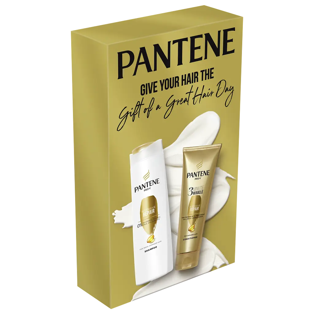 Подарунковий набір Pantene Інтенсивне відновлення: Шампунь, 400 мл + Бальзам-ополіскувач 3 MinuteMiracle, 200 мл - фото 2