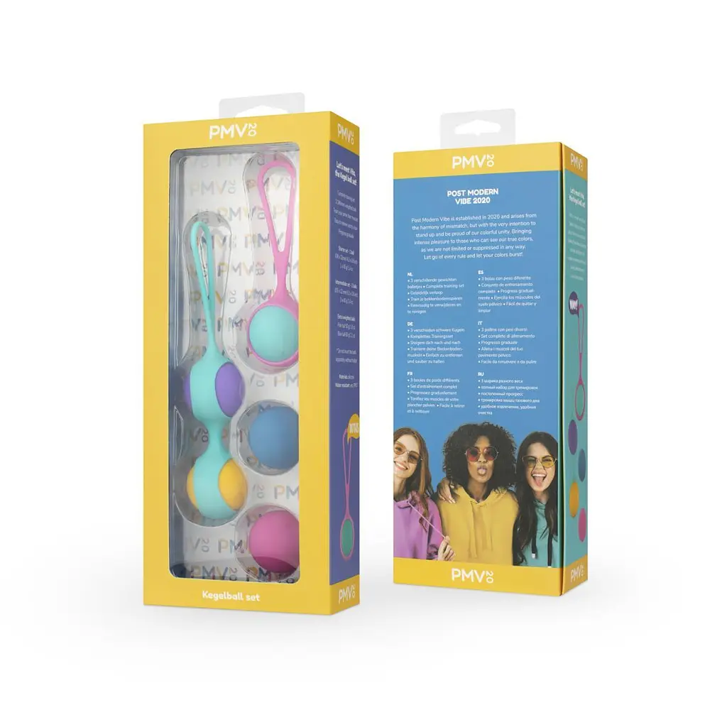 Набор вагинальных шариков PMV20 Vita Kegel Ball Set, 7 шт., разноцветный - фото 7