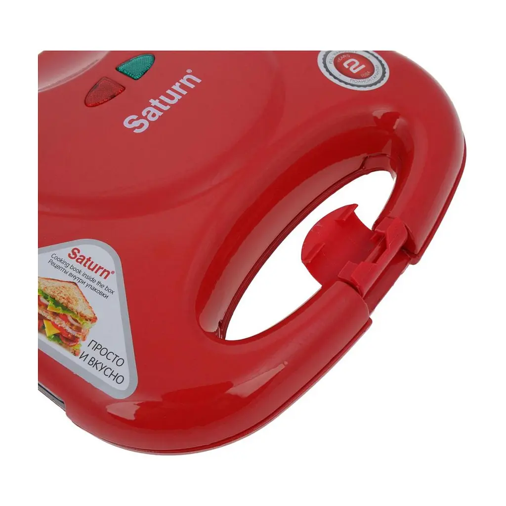 Сендвічниця Saturn ST-EC1082 Red - фото 6