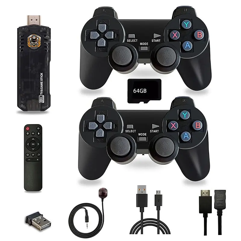 Ігрова консоль Game Box 8K X8 M98 Smart TV Stick 64GB ТВ приставка геймстик + 20000 вбудованих ігор - фото 9