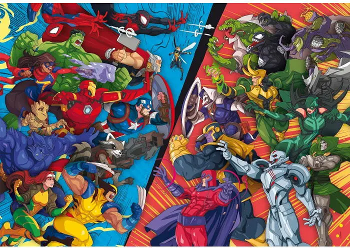 Пазл Clementoni SuperСolor: Супер герої Марвел проти лиходіїв, Marvel (SuperСolor - Marvel Superheroes and Villains Puzzle - 104 pcs.), 104 ел. (25061) - фото 2