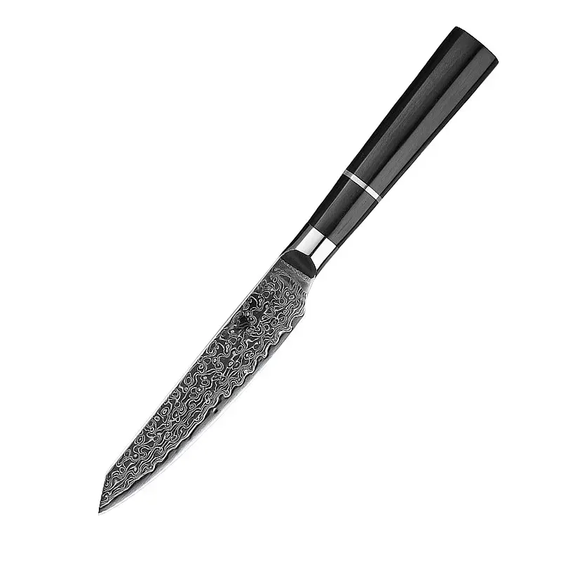 Ніж універсальний Damascus DK-EK 2007 VG-10 дамаська сталь 67 шарів лезо 12.5 см