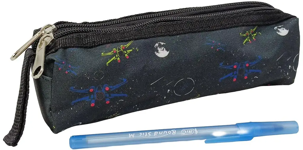 Пенал шкільний Expertiz Zweikammer-etui 20x5.5x5 см поліестер чорний - фото 5