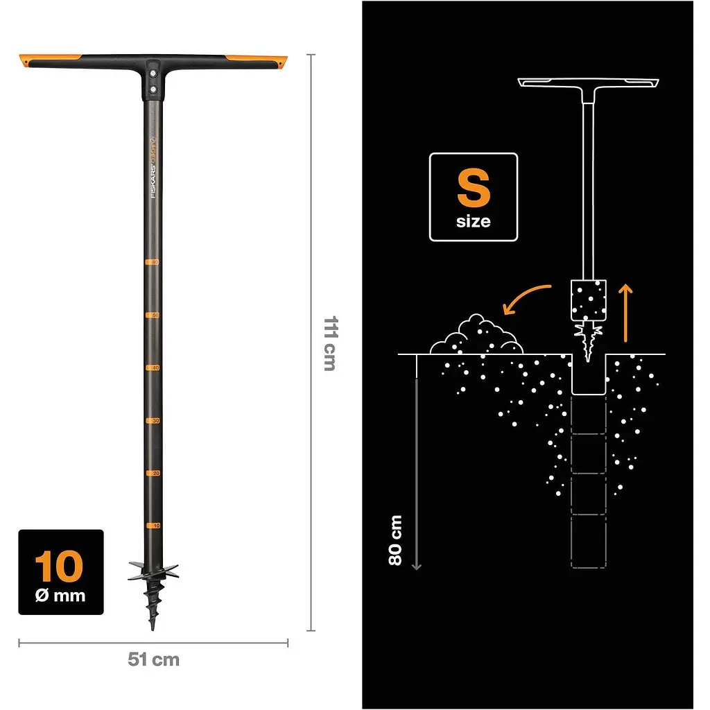 Садовий бур Fiskars QuikDrill малий S (134710 / 1000636) - фото 8